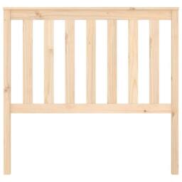 Berkfield Home Beautiful Bed Headboard 106x6x101 cm Solid Wood Pine in Light Tan - Size: 106 x 6 x 101 cm - thumbnail 4
