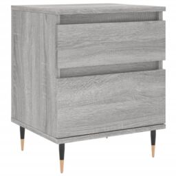 Berkfield Home Bedside Cabinets 2 pcs Grey Sonoma 40x35x50 cm Engineered Wood - Size: 40 x 35 x 50 cm - thumbnail 5