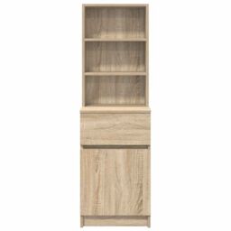 Berkfield Home Bedside Cabinet Sonoma Oak 39x35x125 cm Engineered Wood - Size: 39 x 35 x 125 cm - thumbnail 6