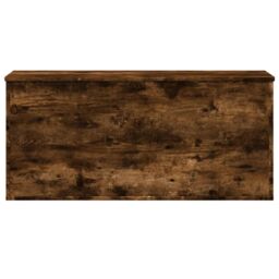 Berkfield Home Storage Box Smoked Oak 100x42x46 cm Engineered Wood in Brown - Size: 100 x 42 x 46 cm - thumbnail 4