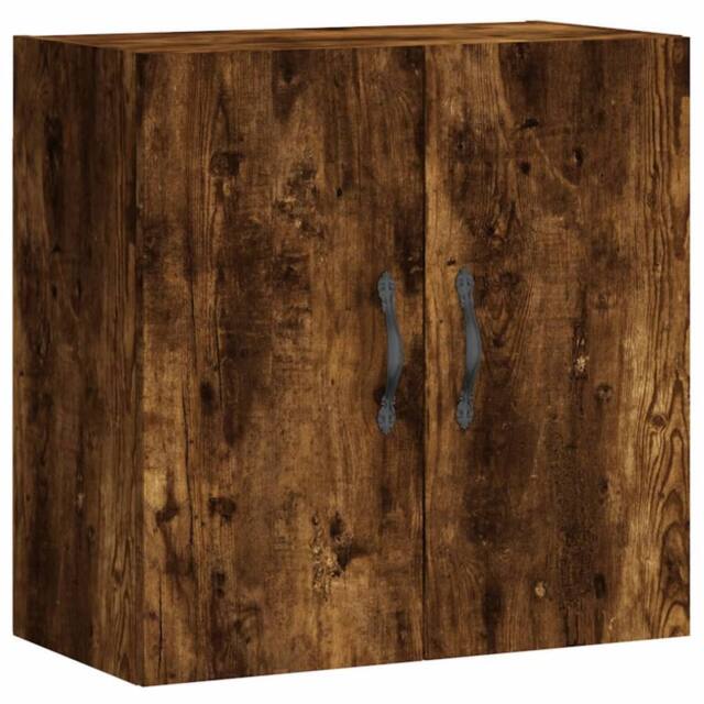 Berkfield Home Wall Cabinet Smoked Oak 60x31x60 cm Engineered Wood in Brown - Size: 60 x 31 x 60 cm - image 1