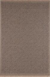 THE RUGS Jute Looking Greek Key Design Outdoor Rugs Dark Grey Nature 5100DG - Size: 120 cm x 170 cm - thumbnail 2