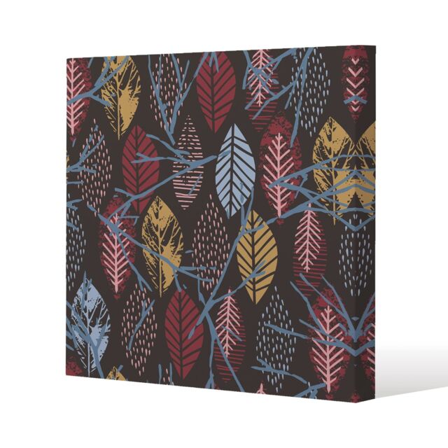 Benjamin Tate Design Prints Of Autumn Leaves (Canvas Print) / 127 x 127 x 4cm in Natural - Size: 127 x 127 x 4 cm - image 1