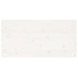 Berkfield Home Desk Top White 110x60x2.5 cm Solid Wood Pine - thumbnail 5