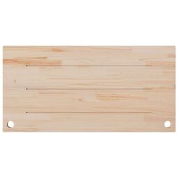 Berkfield Home Desk Top White 110x60x2.5 cm Solid Wood Pine - thumbnail 4