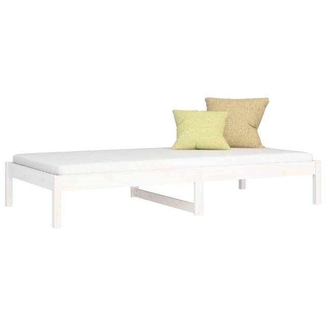 Berkfield Home Beautiful Day Bed White 80x200 cm Solid Wood Pine - image 1