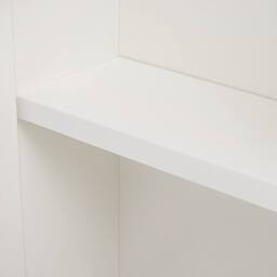 Wyld and Coco White Plywood Mirror 60 x 60 cm Wall Mounted 2 Doors Shelves - thumbnail 6