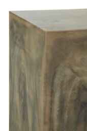 Orsina Minimalistic Faux Marble Stool, Contemporary Kitchen Bar Seat, Durable Wooden Bar Stool, Decorative Seat in Natural - thumbnail 5
