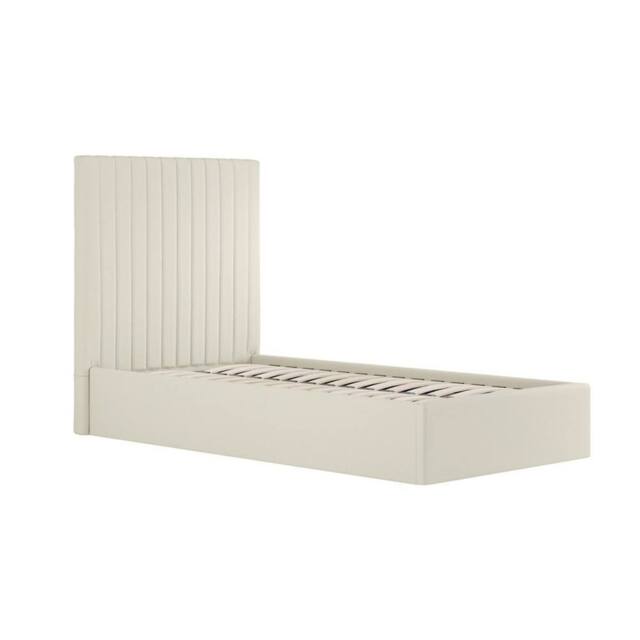 Lemon Pavilion Furniture Berlin Tall Ottoman Single Bed Frame (Pack of 2) - L203xW108xH124 cm in Beige - image 1