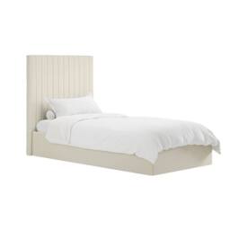 Lemon Pavilion Furniture Berlin Tall Ottoman Single Bed Frame (Pack of 2) - L203xW108xH124 cm in Beige - thumbnail 4