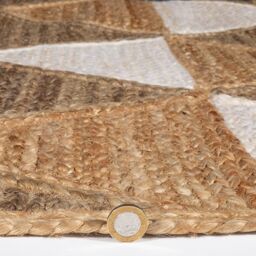 Esselle Prestbury Geo Handbraided Rug in Natural - Size: 120 cm x 170 cm - thumbnail 4