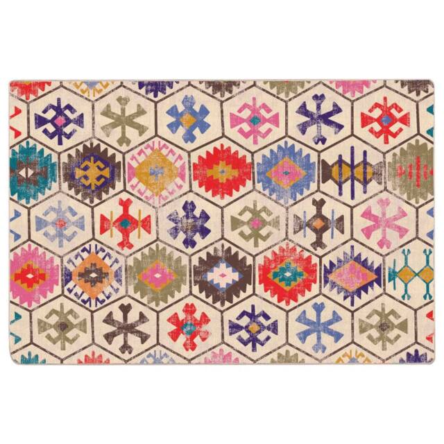 Berkfield Home Rug Washable Multicolour 120x180 cm Anti Slip - Size: 100 cm diameter - image 1
