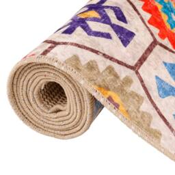 Berkfield Home Rug Washable Multicolour 120x180 cm Anti Slip - Size: 100 cm diameter - thumbnail 5