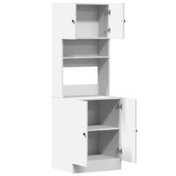 Berkfield Home Kitchen Cabinet White 60x50x180 cm Engineered Wood - Size: 60 x 50 x 180 cm - thumbnail 7