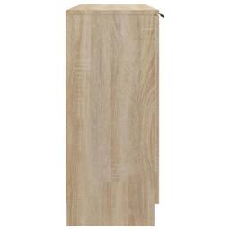 Berkfield Home Sideboard Sonoma Oak 90.5x30x70 cm Engineered Wood in Light Tan - thumbnail 6