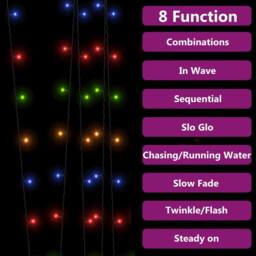 Berkfield Home Solar Fairy Lights 5 pcs 5x200 LED Colourful Indoor Outdoor - thumbnail 5