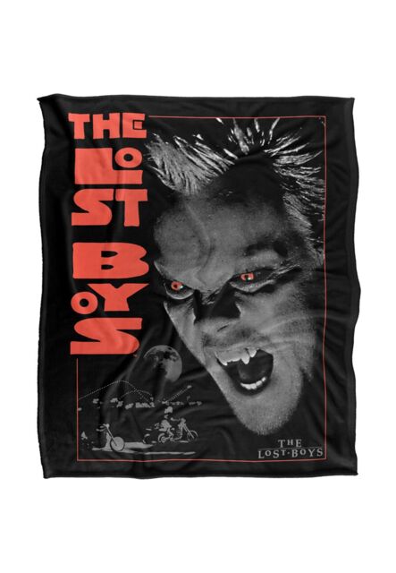 Warner Brothers The Lost Boys Silky Touch Super Soft Throw Blanket 152x127cm in White - Size: 152x127 cm - image 1