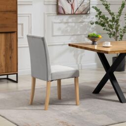 Artemis Home Maiolo Velvet Dining Chairs - Set of 2 in Silver - thumbnail 5