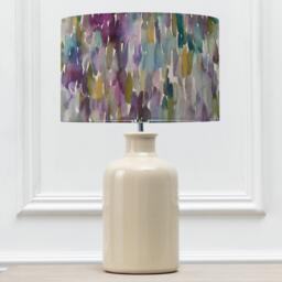 Epona Table Lamp With Coral Eva Lampshade