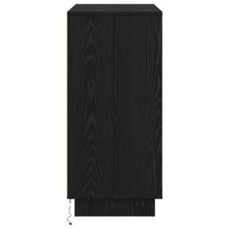Berkfield Home Sideboard with LED Black Oak 71x34, 5x75 cm Engineered Wood - thumbnail 9