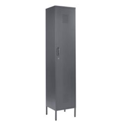 Moderna Metal Locker Cabinet 3 Shelf Grey 180cm in White