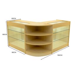 Monstershop Apollo LED Shop Counter Set LM60 & 2 x K900 - Maple in Beige - thumbnail 3