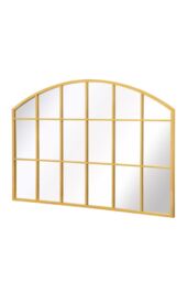 "MirrorOutlet Gold Framed Arched Wall Garden Mirror 43"" X 29"" (110CM X 75CM) - Size: 1 Pack" - thumbnail 4