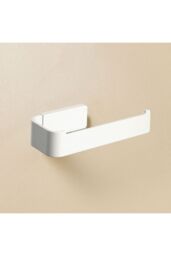 Cosmic Toilet Roll Holder, Matt White, Self-Adhesive option, Nea Collection in White - thumbnail 2