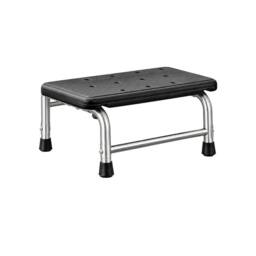 KORVIXA Non-Slip Shower Step Stool in Black