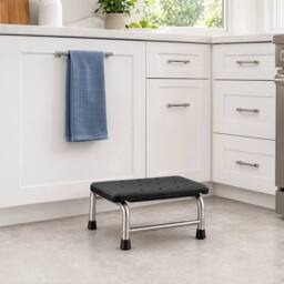 KORVIXA Non-Slip Shower Step Stool in Black - thumbnail 4