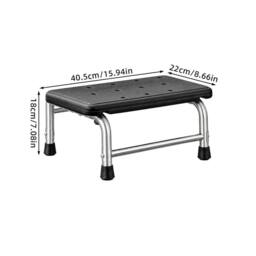 KORVIXA Non-Slip Shower Step Stool in Black - thumbnail 2