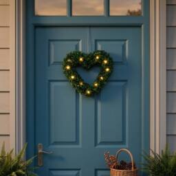 Garden Greatness Solar Hanging Topiary Heart Light - Size: 1 Pack