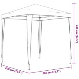 Berkfield Home Professional Party Tent 2x2 m Anthracite in Black - thumbnail 8