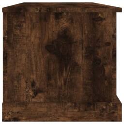 Berkfield Home Storage Box Smoked Oak 70x40x38 cm Engineered Wood in Brown - Size: 70 x 40 x 38 cm - thumbnail 7