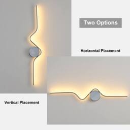 NIVOR 1 Light Dimmable Chrome Flush Mounted Sconce LED Wall Lamp Remote in Silver - thumbnail 3