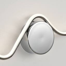 NIVOR 1 Light Dimmable Chrome Flush Mounted Sconce LED Wall Lamp Remote in Silver - thumbnail 8