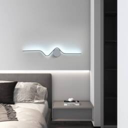 NIVOR 1 Light Dimmable Chrome Flush Mounted Sconce LED Wall Lamp Remote in Silver - thumbnail 7