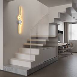 NIVOR 1 Light Dimmable Chrome Flush Mounted Sconce LED Wall Lamp Remote in Silver - thumbnail 4