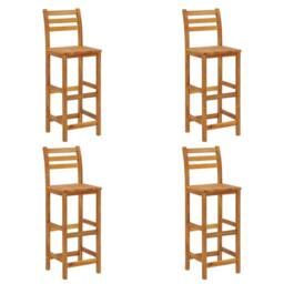 Berkfield Home 5 Piece Garden Bar Set Solid Wood Acacia in Brown - thumbnail 5