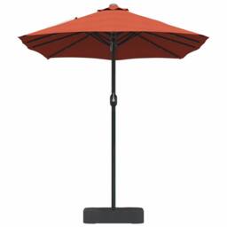 Berkfield Home Modern Garden Parasol Folding Terracotta 385 x 209 x 244 cm Fabric - thumbnail 5