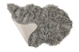 New Edge Blinds Premium Luxury Faux Fur Rug, 50cm x 80cm in Silver - Size: 50 cm x 80 cm - thumbnail 2