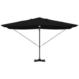 Berkfield Home Cantilever Umbrella - Black Polyester, Powder-Coated Steel Large - thumbnail 6