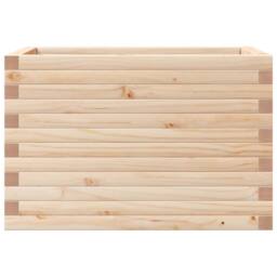 Berkfield Home Decorative Garden Planter 70x40x45.5 cm Solid Wood Pine in Natural - thumbnail 5