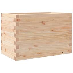Berkfield Home Decorative Garden Planter 70x40x45.5 cm Solid Wood Pine in Natural - thumbnail 7