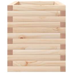 Berkfield Home Decorative Garden Planter 70x40x45.5 cm Solid Wood Pine in Natural - thumbnail 6