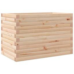 Berkfield Home Decorative Garden Planter 70x40x45.5 cm Solid Wood Pine in Natural - thumbnail 3