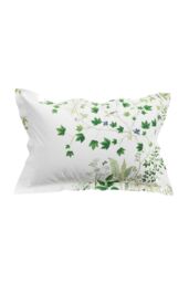 Sanderson 'Sycamore & Oak' Cotton Sateen Duvet Cover Set in Green - Size: Super King - thumbnail 3
