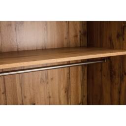 Cheshire Premium Kora 2 Door & 1 Drawer Wardrobe in Oak in Light Oak - thumbnail 6