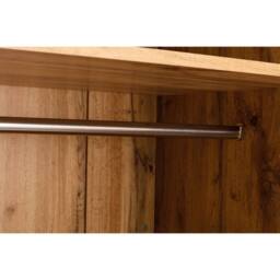 Cheshire Premium Kora 2 Door & 1 Drawer Wardrobe in Oak in Light Oak - thumbnail 7