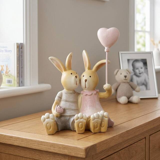 Garden Greatness Boy & Spring Rabbits With Love Heart - Size: 1 Pack - image 1